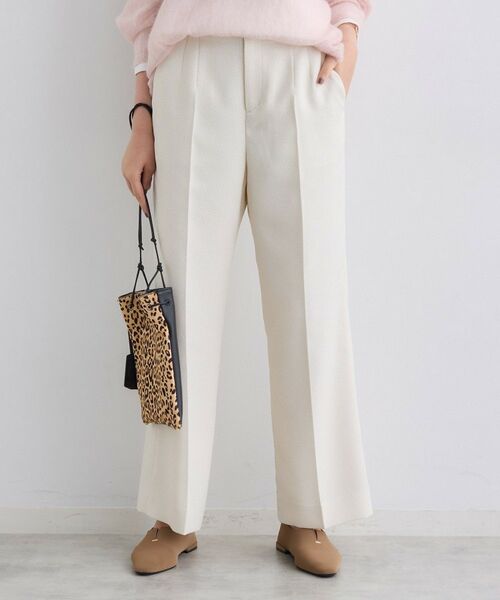 INDIVI / インディヴィ パンツ | 【褒められパンツ/ウール調素材】ラメ混ワイドパンツ | 詳細23