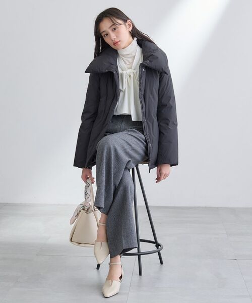 INDIVI / インディヴィ パンツ | 【褒められパンツ/ウール調素材】ラメ混ワイドパンツ | 詳細26