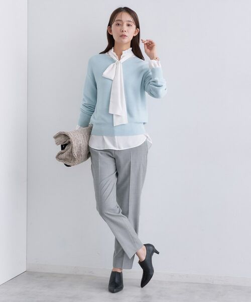 INDIVI / インディヴィ パンツ | 【褒められパンツ/ウール混】スティックパンツ | 詳細12