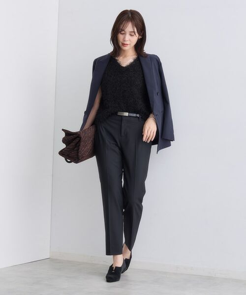 INDIVI / インディヴィ パンツ | 【褒められパンツ/ウール混】スティックパンツ | 詳細4