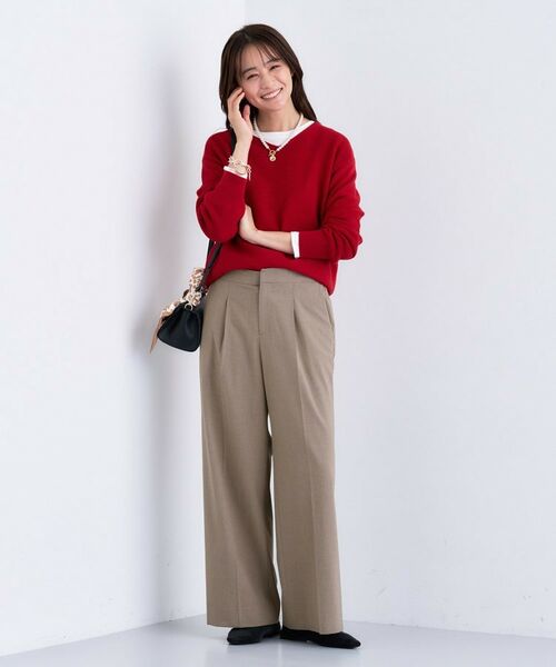 INDIVI / インディヴィ パンツ | 【褒められパンツ】ワンタックワイドパンツ | 詳細17