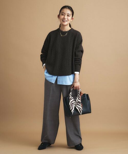 INDIVI / インディヴィ パンツ | 【褒められパンツ】ワンタックワイドパンツ | 詳細23