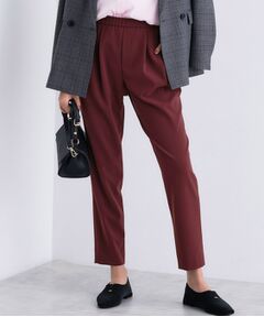 INDIVI / インディヴィ パンツ | 人気NO.1【褒められパンツ／高ストレッチ／ウエストゴム】タックテーパードパンツ