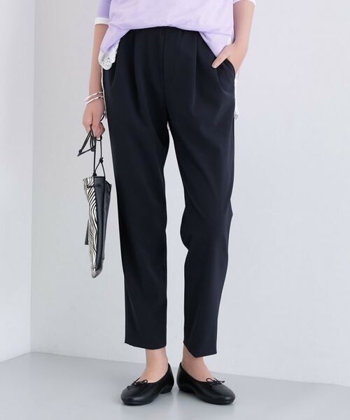 INDIVI / インディヴィ パンツ | 人気NO.1【褒められパンツ／高ストレッチ／ウエストゴム】タックテーパードパンツ | 詳細18