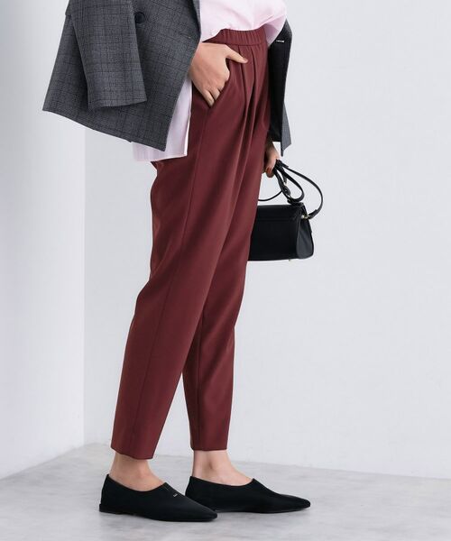 INDIVI / インディヴィ パンツ | 人気NO.1【褒められパンツ／高ストレッチ／ウエストゴム】タックテーパードパンツ | 詳細22