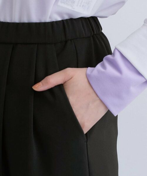 INDIVI / インディヴィ パンツ | 人気NO.1【褒められパンツ／高ストレッチ／ウエストゴム】タックテーパードパンツ | 詳細30