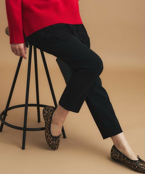 INDIVI / インディヴィ パンツ | 人気NO.1【褒められパンツ／高ストレッチ／ウエストゴム】タックテーパードパンツ | 詳細6