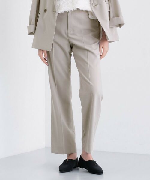 INDIVI/インディヴィ <秋SALE!>【UVケア】ライトスリムストレートパンツ グレージュ(050) 05(XXS) INDIVI/インディヴィ <秋SALE!>【UVケア】ライトスリムストレートパンツ グレージュ(050) 05(XXS)