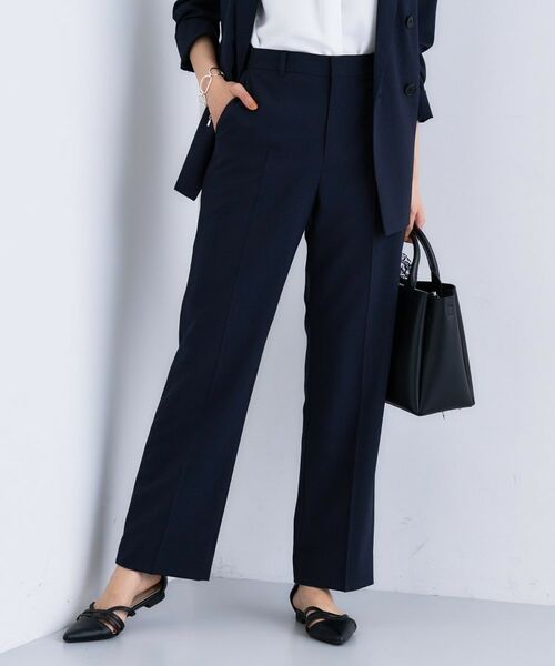 INDIVI/インディヴィ <秋SALE!>【UVケア】ライトスリムストレートパンツ ネイビー(094) 05(XXS) INDIVI/インディヴィ <秋SALE!>【UVケア】ライトスリムストレートパンツ ネイビー(094) 05(XXS)