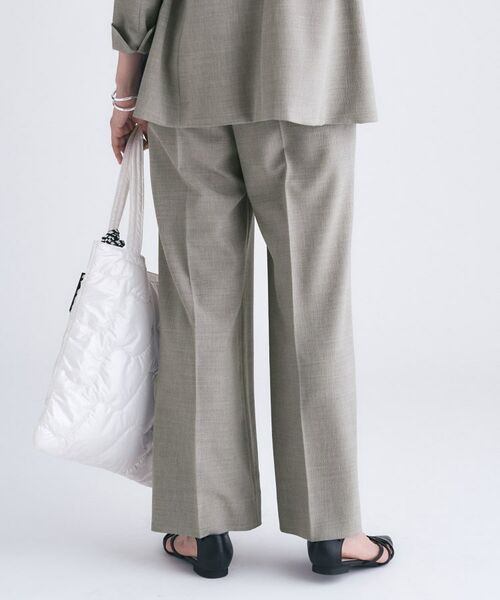 INDIVI / インディヴィ パンツ | 【洗える／セットアップ可能】凹凸ストレッチ素材ストレートパンツ | 詳細11