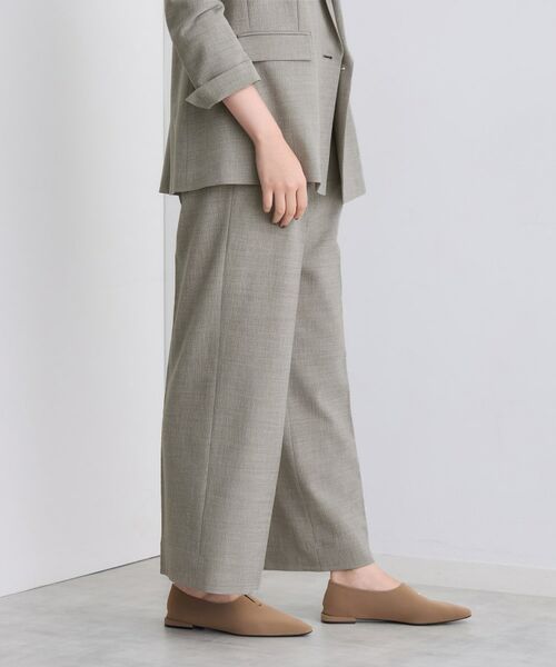 INDIVI / インディヴィ パンツ | 【洗える／セットアップ可能】凹凸ストレッチ素材ストレートパンツ | 詳細2