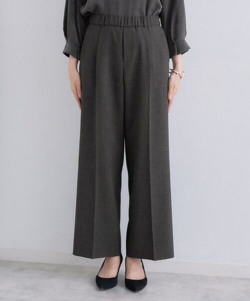 INDIVI / インディヴィ パンツ | 【洗える／セットアップ可能】凹凸ストレッチ素材ストレートパンツ | 詳細22