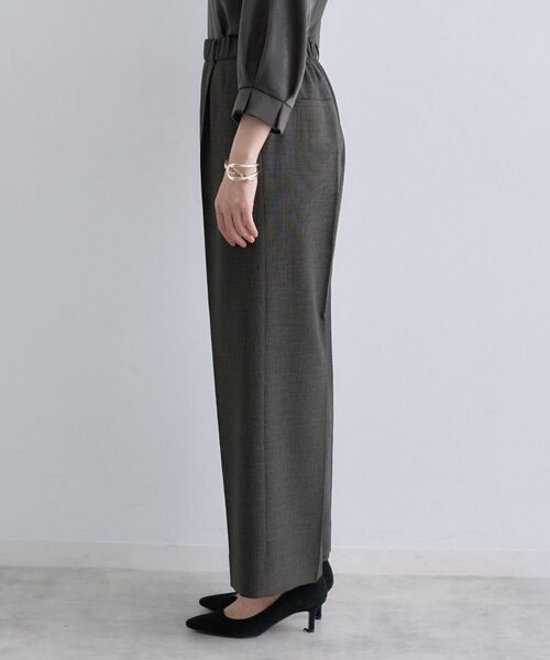 INDIVI / インディヴィ パンツ | 【洗える／セットアップ可能】凹凸ストレッチ素材ストレートパンツ | 詳細23