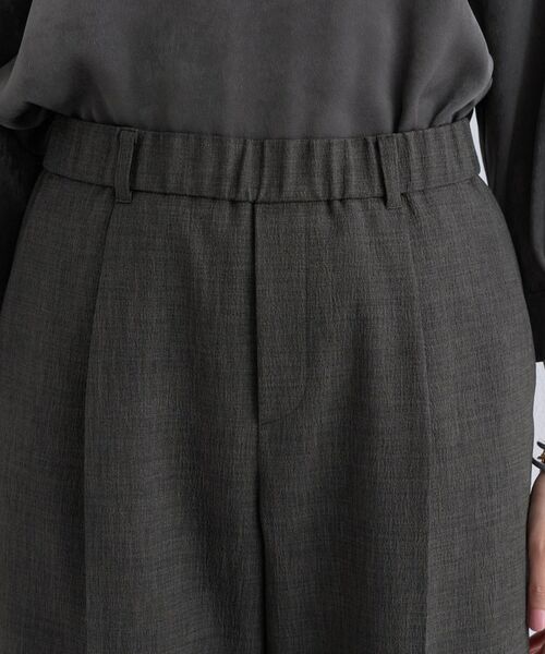 INDIVI / インディヴィ パンツ | 【洗える／セットアップ可能】凹凸ストレッチ素材ストレートパンツ | 詳細25