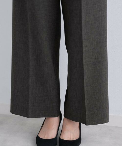 INDIVI / インディヴィ パンツ | 【洗える／セットアップ可能】凹凸ストレッチ素材ストレートパンツ | 詳細29