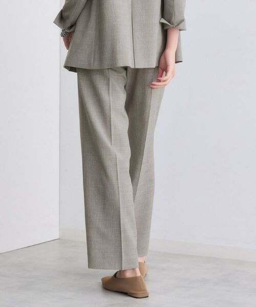 INDIVI / インディヴィ パンツ | 【洗える／セットアップ可能】凹凸ストレッチ素材ストレートパンツ | 詳細3