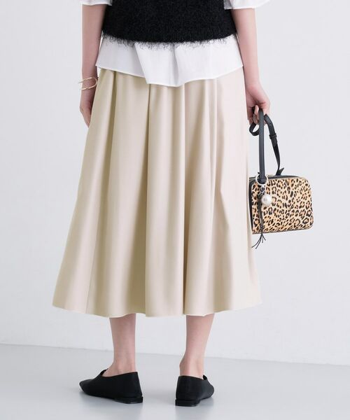INDIVI / インディヴィ ロング・マキシ丈スカート | レザー調ギャザースカート | 詳細17