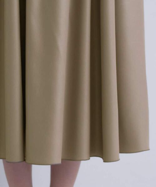 INDIVI / インディヴィ ロング・マキシ丈スカート | レザー調ギャザースカート | 詳細25