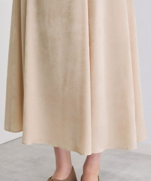 INDIVI / インディヴィ ロング・マキシ丈スカート | 【UVケア/セットアップ可能】スエード調サテンスカート | 詳細17