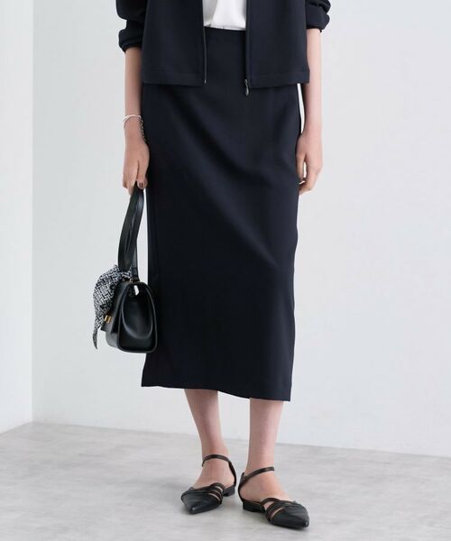 INDIVI / インディヴィ ロング・マキシ丈スカート | 【洗える/UVケア/吸汗速乾】ジョーゼットナロースカート | 詳細6