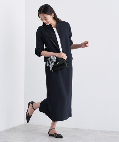 INDIVI / インディヴィ ロング・マキシ丈スカート | 【洗える/UVケア/吸汗速乾】ジョーゼットナロースカート | 詳細8