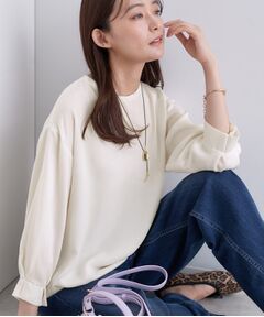 INDIVI / インディヴィ シャツ・ブラウス | 【セットアップ可能】スエード調サテンブラウス