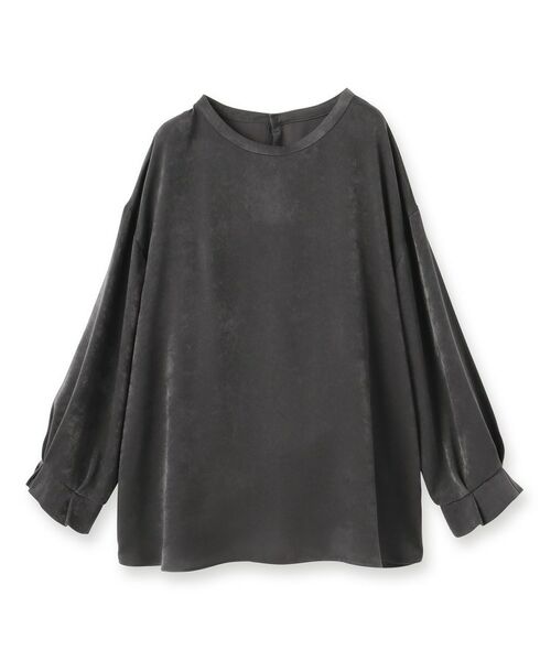 INDIVI / インディヴィ シャツ・ブラウス | 【セットアップ可能】スエード調サテンブラウス | 詳細1