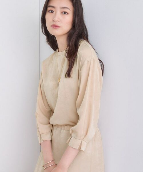INDIVI / インディヴィ シャツ・ブラウス | 【セットアップ可能】スエード調サテンブラウス | 詳細15