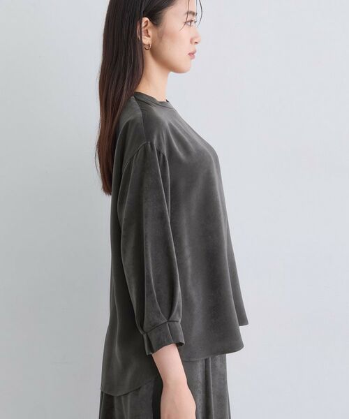 INDIVI / インディヴィ シャツ・ブラウス | 【セットアップ可能】スエード調サテンブラウス | 詳細19