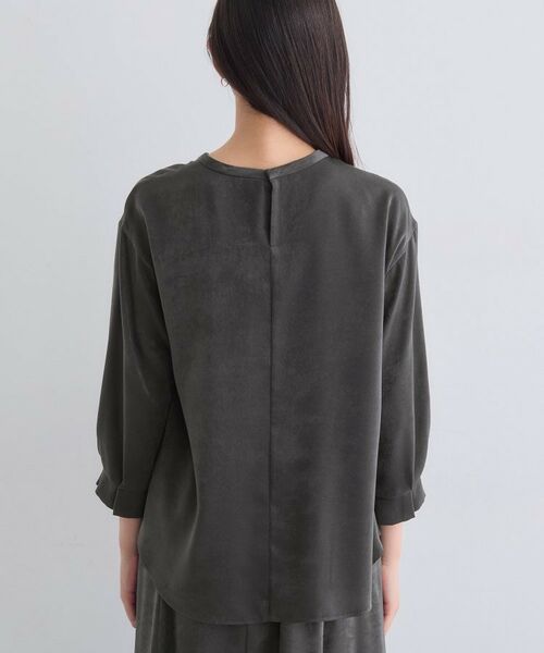 INDIVI / インディヴィ シャツ・ブラウス | 【セットアップ可能】スエード調サテンブラウス | 詳細20