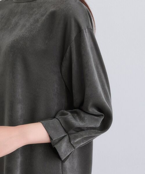 INDIVI / インディヴィ シャツ・ブラウス | 【セットアップ可能】スエード調サテンブラウス | 詳細23