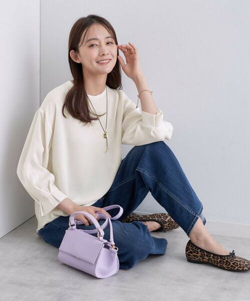 INDIVI / インディヴィ シャツ・ブラウス | 【セットアップ可能】スエード調サテンブラウス | 詳細3