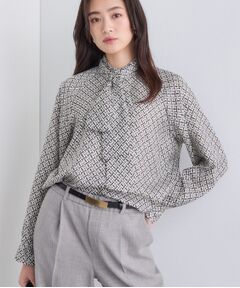 INDIVI / インディヴィ シャツ・ブラウス | ジオメプリントボウタイブラウス