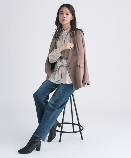 INDIVI / インディヴィ シャツ・ブラウス | ジオメプリントボウタイブラウス | 詳細10