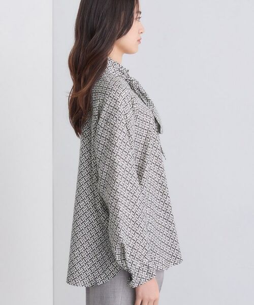 INDIVI / インディヴィ シャツ・ブラウス | ジオメプリントボウタイブラウス | 詳細14