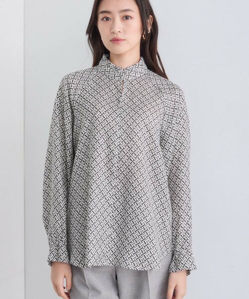 INDIVI / インディヴィ シャツ・ブラウス | ジオメプリントボウタイブラウス | 詳細16