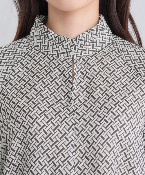 INDIVI / インディヴィ シャツ・ブラウス | ジオメプリントボウタイブラウス | 詳細18