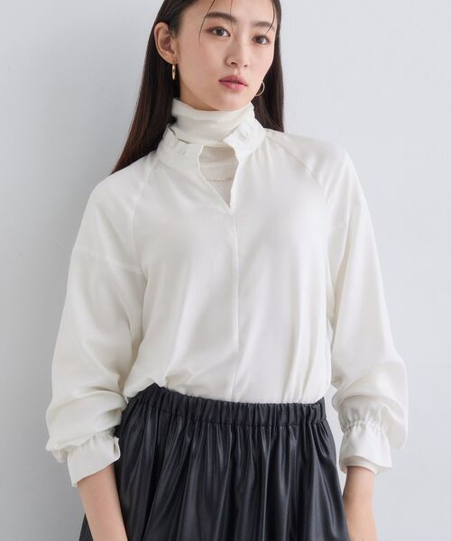 INDIVI / インディヴィ シャツ・ブラウス | ジオメプリントボウタイブラウス | 詳細2