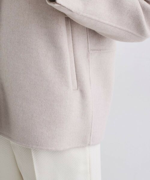 INDIVI / インディヴィ その他アウター | 【配色デザイン／ショート丈】ウールリバー ノーカラーコート | 詳細22