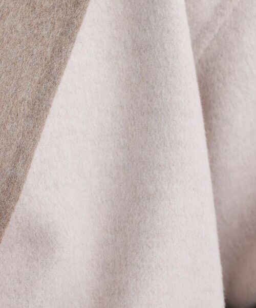 INDIVI / インディヴィ その他アウター | 【配色デザイン／ショート丈】ウールリバー ノーカラーコート | 詳細9