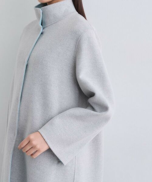 INDIVI / インディヴィ その他アウター | 【配色デザイン/ミドル丈】ウールリバー テントラインコート | 詳細18