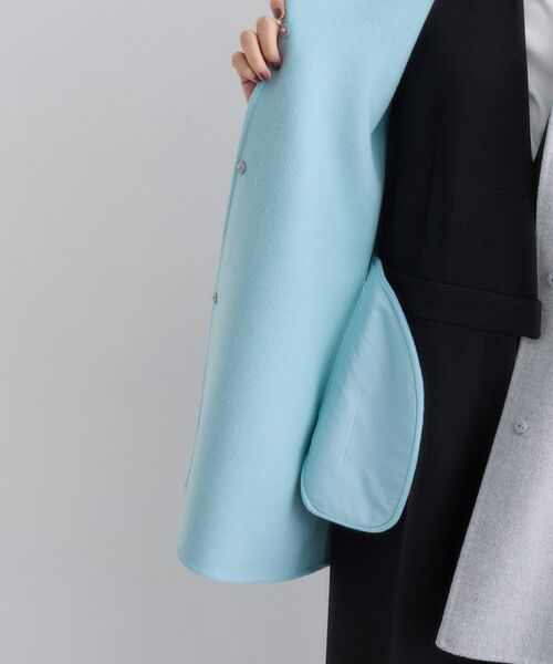 INDIVI / インディヴィ その他アウター | 【配色デザイン/ミドル丈】ウールリバー テントラインコート | 詳細20