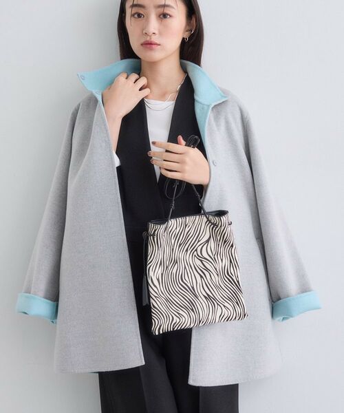 INDIVI / インディヴィ その他アウター | 【配色デザイン/ミドル丈】ウールリバー テントラインコート | 詳細22