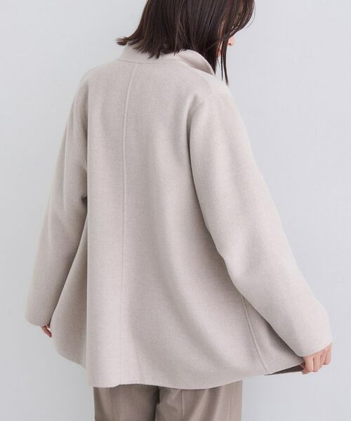 INDIVI / インディヴィ その他アウター | 【配色デザイン/ミドル丈】ウールリバー テントラインコート | 詳細7