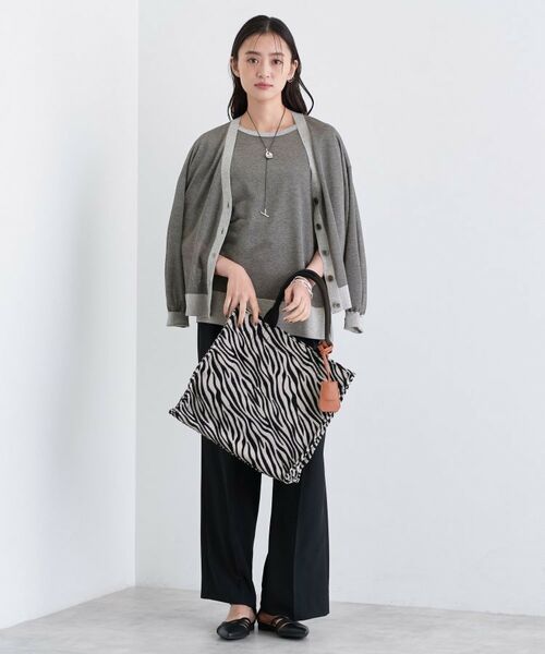 INDIVI / インディヴィ カーディガン・ボレロ | 【程よいシアー素材/洗える】バイカラーラメカーディガン | 詳細12