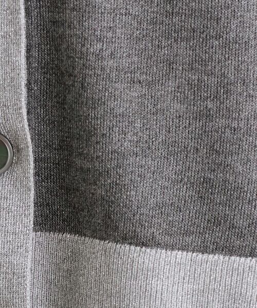 INDIVI / インディヴィ カーディガン・ボレロ | 【程よいシアー素材/洗える】バイカラーラメカーディガン | 詳細13