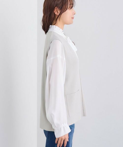 INDIVI / インディヴィ ニット・セーター | Vネック ニットジレ | 詳細11