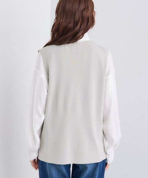 INDIVI / インディヴィ ニット・セーター | Vネック ニットジレ | 詳細12