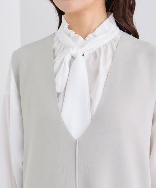 INDIVI / インディヴィ ニット・セーター | Vネック ニットジレ | 詳細13