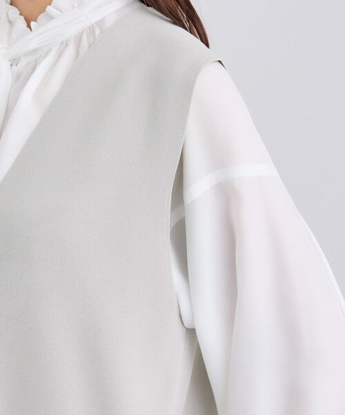 INDIVI / インディヴィ ニット・セーター | Vネック ニットジレ | 詳細14